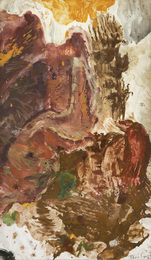 Max Weiler, 1963, 139 &times; 81 cm (54,7 &times; 31,9 in), Egg tempera on chipboard