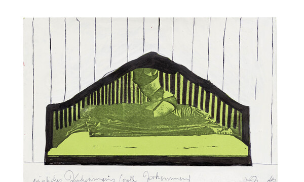 Franz West Grünliches Vorkommnis (soll vorkommen) (